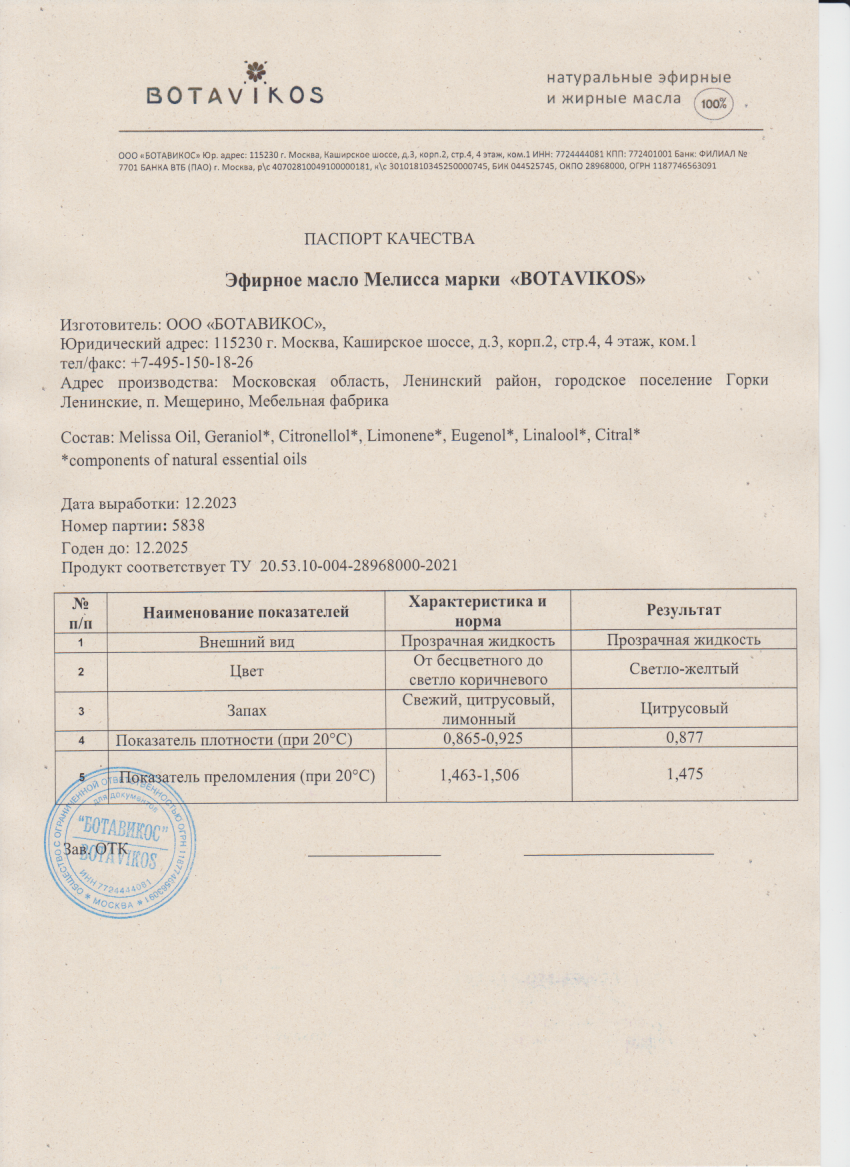 Паспорт №122023